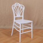 Jeffcoco Furniture stackable chair Injection processing Fixed leg plastic leisure chair outdoor/indoor outside/inside Patio/Garden chair Water/sun proof Dining chair (white 1pc)