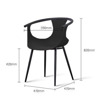 Jeffcoco Furniture Leisure Chair For Lounge,Dining desk chair Black 1 pcs - Image 2