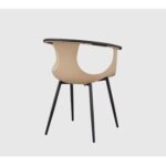 Jeffcoco Furniture Leisure Chair For Lounge,Dining desk chair Beige 1 pcs