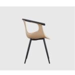 Jeffcoco Furniture Leisure Chair For Lounge,Dining desk chair Beige 1 pcs