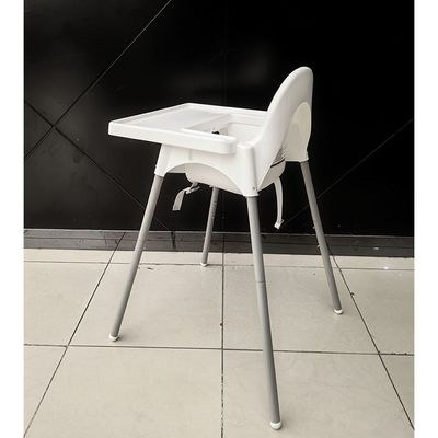 Jeffcoco Furniture Eco Friendly Baby High Chair,White Safe Plastic Dining Chair(1 pc) - Image 3