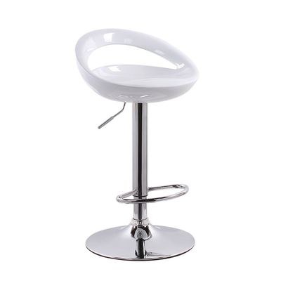 Jeffcoco Furniture PU Leather Adjustable High Bar Chair,Counter Guest Chair(White 1 Pc)