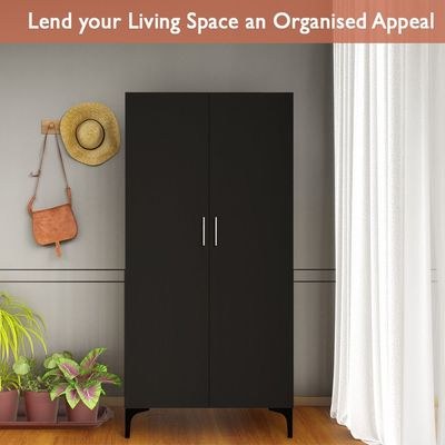 Mahmayi Modern Tall Shoe Cabinet - Maximize Storage Space with 7 Shelves, Perfect for Entryways, Stylish Solution for Shoe Collection, Home and Living Room Decor - Black - Image 5