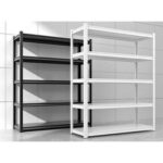 Garage Shelf Warehouse Basement Kitchen Living Room Pantry Black 150Lx 45Dx1980H CM
