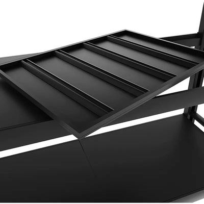 300kg (150L*60D*200Hcm) Heavy Duty 4 Layer Warehouse Garage Storage Shelving Black - Image 5