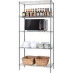 Chrome Wire Rack Storage shelving for Kitchen Garden Medical Store L120 X W45 X H160