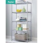 Chrome Wire Rack Storage shelving for Kitchen Garden Medical Store L60 X W45 X H160