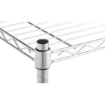 Chrome Wire Rack Storage shelving for Kitchen Garden Medical Store L180 X W45 X H180
