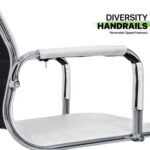 Mid Back Executive Office Chair 360° Swivel Adjustable Height for Home or Workplace