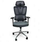 Brocelle Egro Working Office Chair with 360° Swivel & Recline Mesh Chair (Grey)