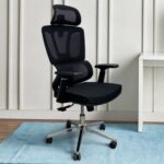 Brocelle Egro Working Office Chair with 360° Swivel & Recline Mesh Chair (Black)