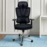 Brocelle Egro Working Office Chair with 360° Swivel & Recline Mesh Chair (Black)