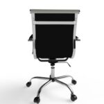 Mahmayi Modern UL UT-C031L Low Back PU Office Chair Ergonomic Chair with Adjustable Height, Fixed Arms and Tilt Lock Ideal for Home and Office - Grey