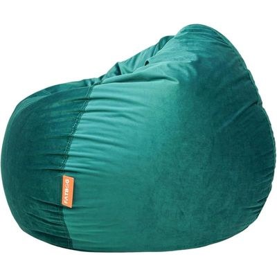 FATBAG Cozy Curve Velvety Fabric Bean Bag for Kids & Adults with separate filler bag sizes Extra Small | Small | Large | X Large | XX Large (Arabian Green, X-Large) - Image 2