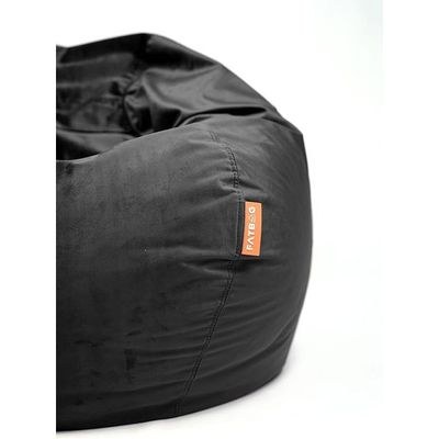 FATBAG Cozy Curve Velvety Fabric Bean Bag for Kids & Adults with separate filler bag sizes Extra Small | Small | Large | X Large | XX Large (Midnight Black, Large) - Image 4