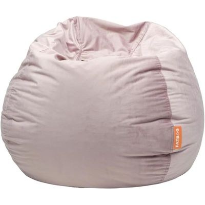 FATBAG Cozy Curve Velvety Fabric Bean Bag for Kids & Adults with separate filler bag sizes Extra Small | Small | Large | X Large | XX Large (Cherry Pink, Small)