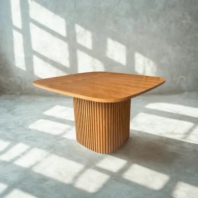 Smith Dining Table Brown L120xW120xH75 - Image 5
