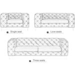 Velvet Button Sofa Set Single Seat Love Seat And 3 Seater Elegance For Stylish Living