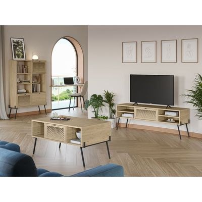 Mourah Home Naive 2 Coffee Table - Oak- 2 Years Warranty
