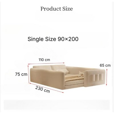 Upholstered Bed Frame with Sides Guardian and Headboard - Single Size 90 × 200 - Image 3