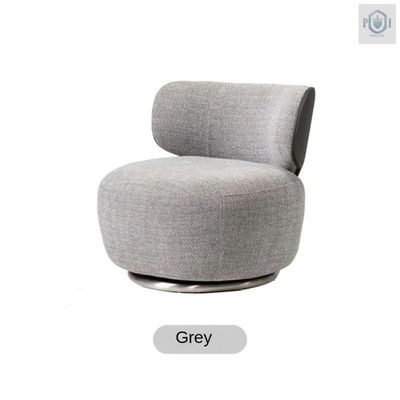 Armless Cozy Swivel Chair - Gray - Image 2