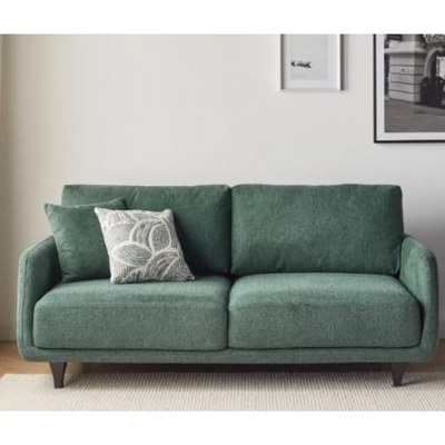 2-Seater Fabric Sofa L180xW85xH84 - Green