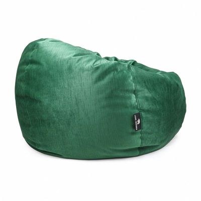 Luxe Decora Alba | Soft Suede Fabric Bean Bag for Best Comfort and Style | Washable | Filled with Polystyrene Beads | Ideal for Kids and Adults (Green, Small) - Image 3