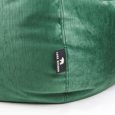 Luxe Decora Alba | Soft Suede Fabric Bean Bag for Best Comfort and Style | Washable | Filled with Polystyrene Beads | Ideal for Kids and Adults (Green, Small) - Image 4