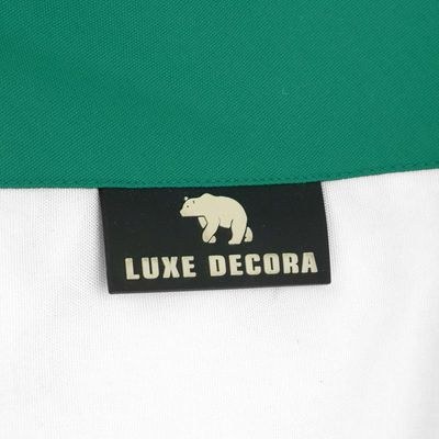 Luxe Decora Football Bean Bag | Outdoor Water Repellent Olefin Fabric | Filled with Polystyrene Beads | Removable Inner Layer | Comfortable Seating for Kids & Adults (Green/White, X-Large) - Image 3