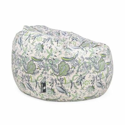 Luxe Decora Flora Collection | Wild Grove | Jungle-Inspired Bean Bag | Soft Fabric | Filled with Polystyrene Beads | Comfortable Seating | Washable Cover | Kids & Adult Sizes (X-Large)