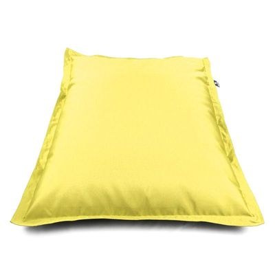 Luxe Decora Grande Bean Bag | Relaxing Outdoor Poolside & Beach Lounger | Water-Repellent Olefin Fabric | Removable Cover | Filled with Polystyrene Beads | Adults & Kids (Sunshine Yellow, Large) - Image 3