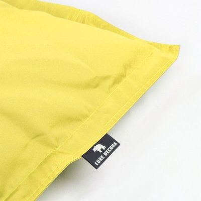 Luxe Decora Grande Bean Bag | Relaxing Outdoor Poolside & Beach Lounger | Water-Repellent Olefin Fabric | Removable Cover | Filled with Polystyrene Beads | Adults & Kids (Sunshine Yellow, Large) - Image 4