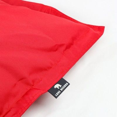 Luxe Decora Grande Bean Bag | Relaxing Outdoor Poolside & Beach Lounger | Water-Repellent Olefin Fabric | Removable Cover | Filled with Polystyrene Beads | Adults & Kids (Scarlet Red, Large) - Image 4