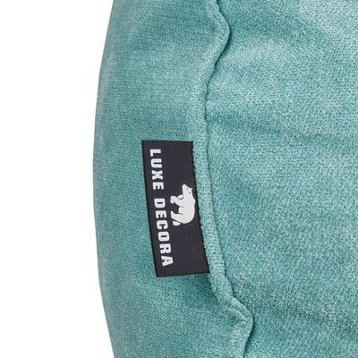 Luxe Decora Crest Bean Bag | Premium Soft Woven Fabric Bean Bag with Unique Crest Shape | Water Repellent | Washable | Filled with Polystyrene Beads | Kids & Adults (Lagoon Blue, Small) - Image 4