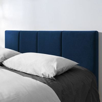 Emma Hydraulic Velvet Luxurious Super King Bed-Navy Blue - Image 2