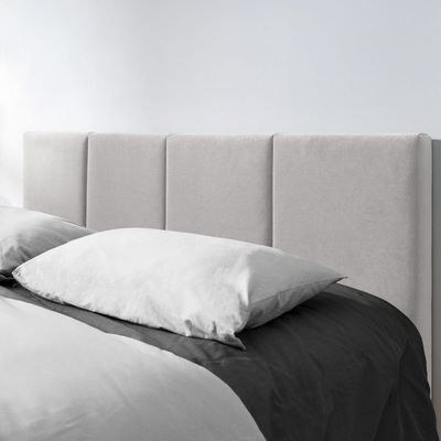 Emma Hydraulic Velvet Luxurious Super King Bed-Light Grey - Image 2