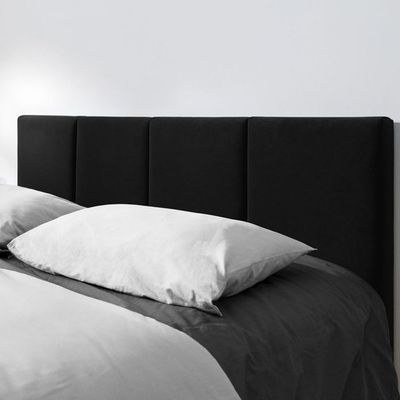 Emma Hydraulic Velvet Luxurious Queen Bed-Black - Image 2