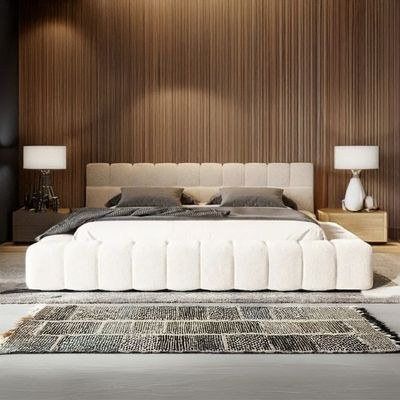 Casilda Cloud Bed Super King size-White
