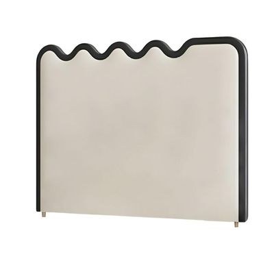 Vega Upholstered Bed Single Size-Black - L200xW100xH130 - Black - Image 2