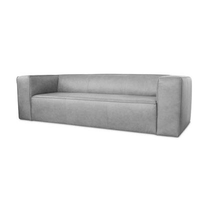 Amerson Leather Sofa - L102xW140xH68 - Grey - Image 3