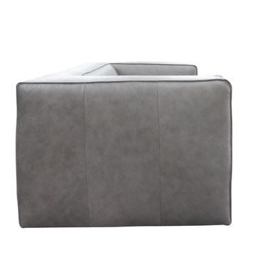 Amerson Leather Sofa - L102xW140xH68 - Grey - Image 4