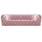 Chester Moon Velvet Sofa - L107xW295xH67 - Pink
