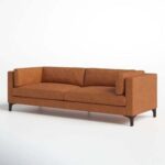 Gabrielle Genuine Leather Sofa | L86xW236xH74 - Brown
