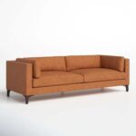 Gabrielle Genuine Leather Sofa | L86xW236xH74 - Brown
