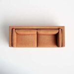 Gabrielle Genuine Leather Sofa | L86xW236xH74 - Brown