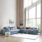 Alison Modular Corner Sofa - L113xW325xH83 - SkyBlue
