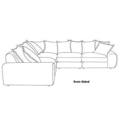 Alison Modular Corner Sofa - L113xW325xH83 - SkyBlue - Image 5