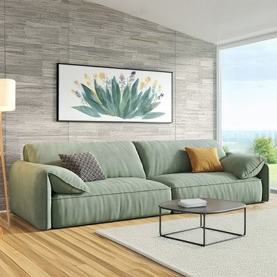 Alexander Comfort Extra Long Sofa-Sea Green - Image 4