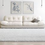 Modern Off-White Pillow Top Loveseat