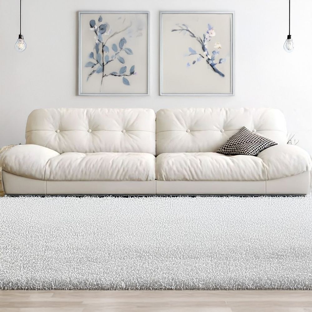Modern Off-White Pillow Top Loveseat - Image 5